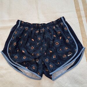 Nike Navy Floral Athletic Shorts